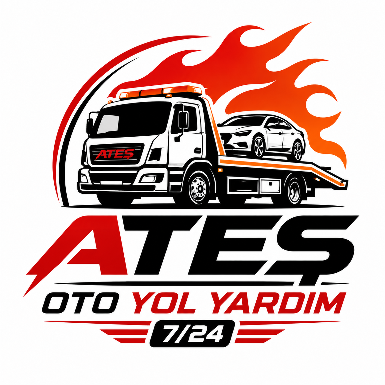 Ateş Oto Yol Yardım Logosu